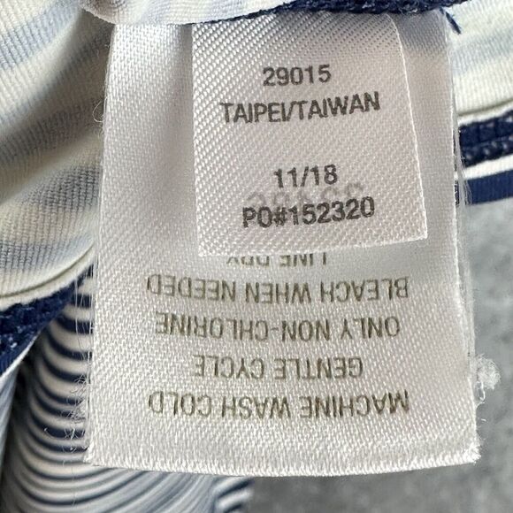 Garnet Hill Swim Shirt Top Kids Size 8 Blue Striped Rash Guard Long Sleeve Beach - Picture 14 of 14